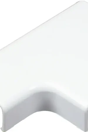 Authentic Wiremold C51 Wireway Elbow T-Fitting, Plastic, White