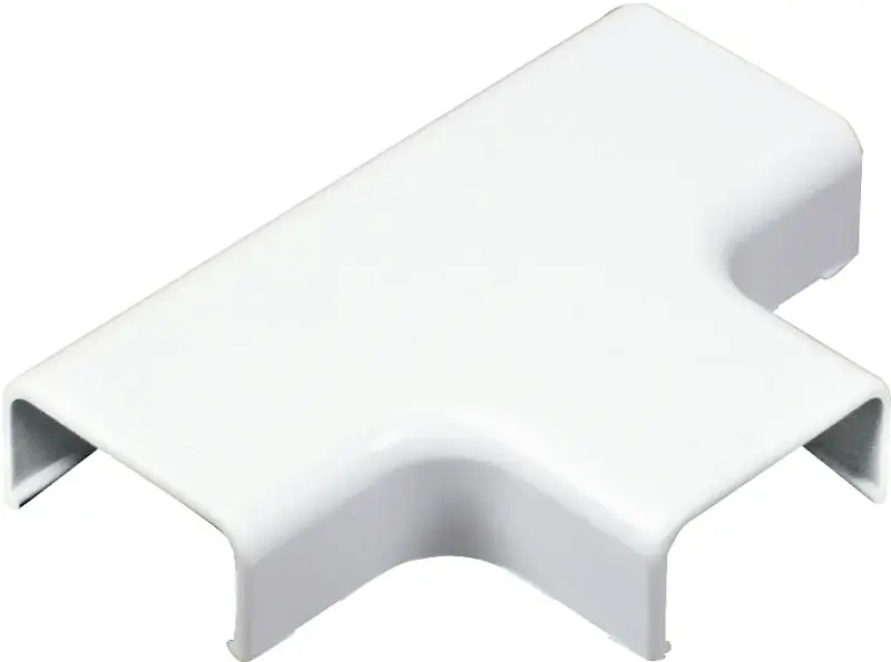 Authentic Wiremold C51 Wireway Elbow T-Fitting, Plastic, White