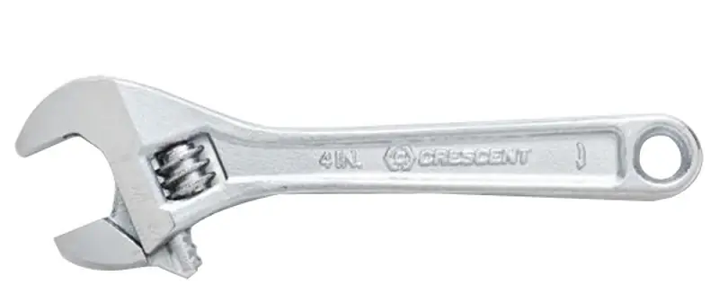 New Arrival Crescent AC24VS Adjustable Wrench, 4 in OAL, 1/2 in Jaw, Steel, Chrome