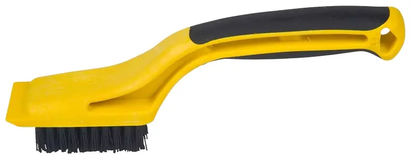 Hyde 46804 Stripping Brush, 2-1/4 x 1-1/8 in Brush, Nylon Trim, Rubber Handle Budget