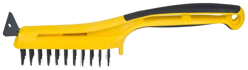 Hyde 46805 Wire Stripping Brush with Scraper, 5 in L x 1-1/4 in W Brush, Carbon Steel Trim Best Choice