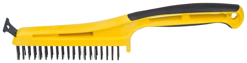 Last Chance Hyde 46806 Wire Stripping Brush with Scraper, 5-1/4 in L x 1/2 in W Brush, Carbon Steel Trim