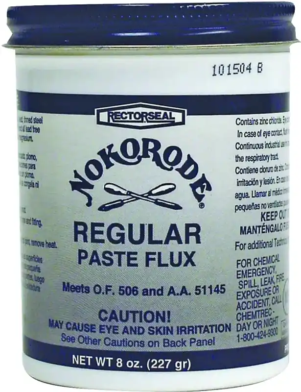 Hassle-Free Returns Nokorode 14020 Regular Flux, 8 oz Jar, Paste, Tan