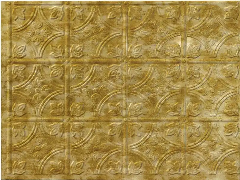 Budget Fasade D6017 Backsplash Panel, 24 in L, 18 in W, Thermoplastic, Bermuda Bronze, Pack of 5