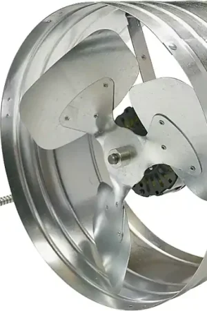 Master Flow EGV5 Power Attic Vent, 120 V, 696 sq-in Net Free Ventilating Area, 1450 cfm Air, Galvanized Steel Holiday Sale