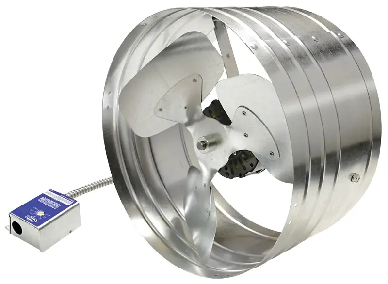 Master Flow EGV6 Power Attic Vent, 120 V, 768 sq-in Net Free Ventilating Area, 1600 cfm Air, Galvanized Steel Express Delivery