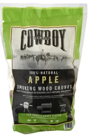 Express Delivery Cowboy 52330 Smoking Chunk, 16-3/4 in L, Wood, 350 cu-in, Pack of 6