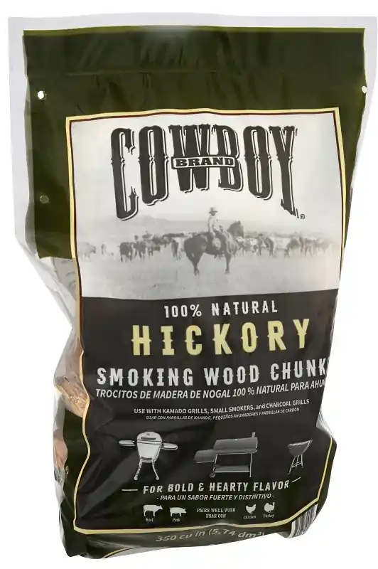 Cowboy 52130 Series Smoking Chunk, Hickory, Wood, 350 cu-in Weekend Sale