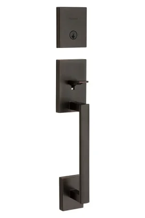 Holiday Sale Kwikset 818SCEXHFL SQT11P Combination Lockset, San Clemente Design, Venetian Bronze, Halifax Lever Interior Handle