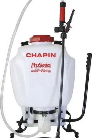 Chapin 61800 Backpack Sprayer, 4 gal Tank, Poly Tank, 25 ft Horizontal, 23 ft Vertical Spray Range, 48 in L Hose Authentic