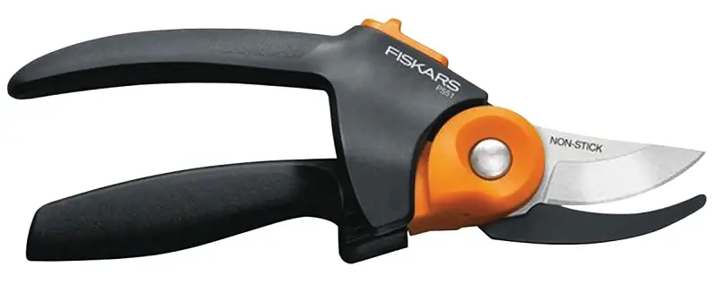 Last Chance Fiskars 391041-1001 Pruner, 3/4 in Cutting Capacity, Steel Blade, Bypass Blade, Rolling Handle