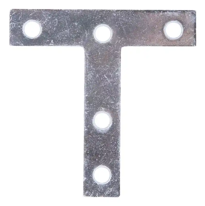 ProSource TP-Z03-C2PS T-Plate, 3 in L, 3 in W, 2 mm Thick, Steel, Zinc Holiday Sale