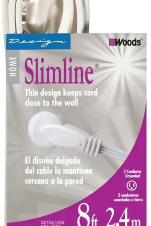 CCI 2241 Extension Cord, 16 AWG Cable, 8 ft L, White Today Only