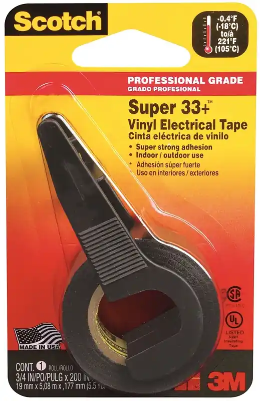 Place Order Scotch 195 Electrical Tape, 200 in L, 3/4 in W, PVC Backing, Black