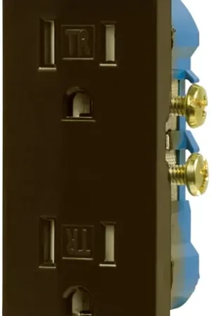 Eaton Wiring Devices TR1107RB-SP-L Duplex Receptacle, PVC, Oil Rubbed Bronze, 2-Pole, 15 A, 125 V, Push-in, Side Wiring Same Day Shipping