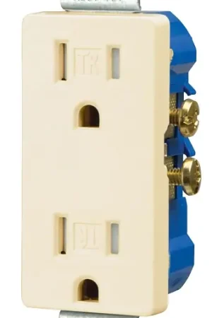 Special Offer Eaton Wiring Devices TR1107LA-BOX Duplex Receptacle, PVC, Light Almond, 2-Pole, 15 A, 125 V, Push-in, Side Wiring, Pack of 10