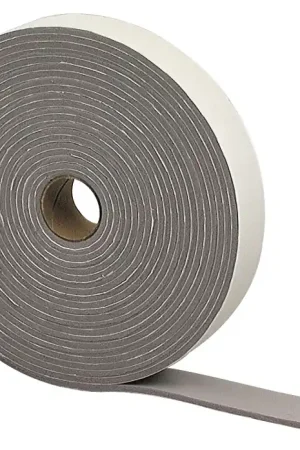 Special Offer M-D 02352 Foam Tape, Self-Adhesive Mounting, 1-1/4 in W, 30 ft L, 3/16 in Thick, Gray, 6/PK