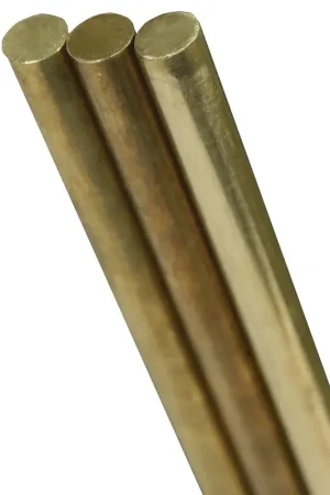 Discount K & S 1166 Decorative Metal Rod, 5/16 in Dia, 36 in L, 260 Brass, 260 Grade, Pack of 3