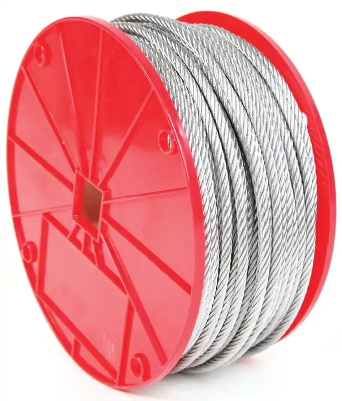 Koch 003292/695911 Aircraft Cable, 3/8 in Dia, 250 ft L, 2880 lb Working Load, Galvanized Place Order