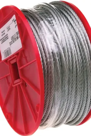 Instant Buy Campbell 7000927 Aircraft Cable, 5/16 in Dia, 200 ft L, 1960 lb Working Load, Galvanized Steel
