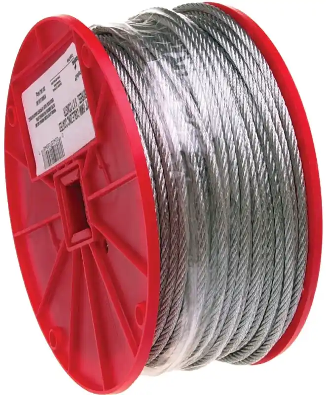 Instant Buy Campbell 7000927 Aircraft Cable, 5/16 in Dia, 200 ft L, 1960 lb Working Load, Galvanized Steel