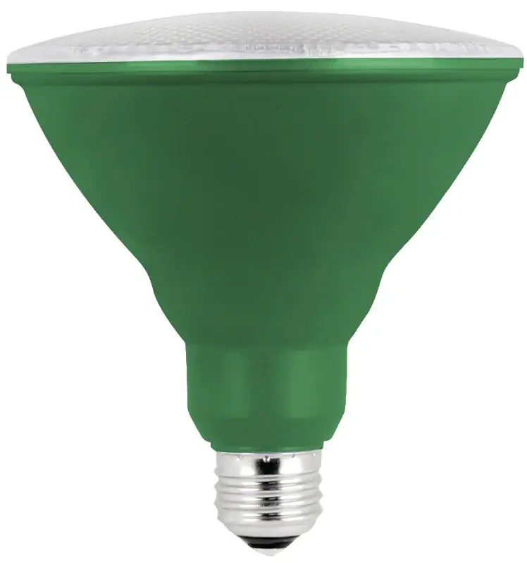 Feit Electric PAR38/G/10KLED/BX LED Bulb, Flood/Spotlight, PAR38 Lamp, E26 Medium Lamp Base, Non-Dimmable, Green, Pack of 4 Holiday Sale