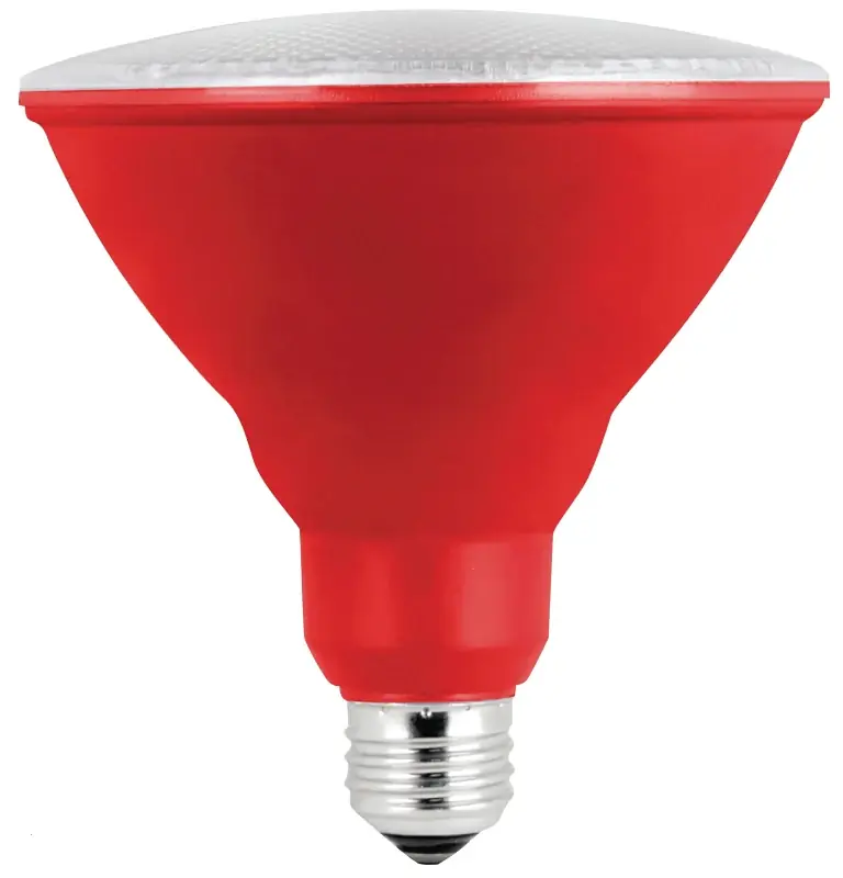 Feit Electric PAR38/R/10KLED/BX LED Bulb, Flood/Spotlight, PAR38 Lamp, E26 Medium Lamp Base, Non-Dimmable, Red, Pack of 4 Instant Buy