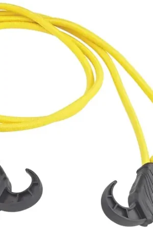 ProSource FH4036 Stretch Cord, 8 mm Dia, 48 in L, Polypropylene, Yellow, Hook End Holiday Sale