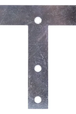 Save Now ProSource TP-Z05-C2PS T-Plate, 5 in L, 5 in W, 2 mm Thick, Steel, Zinc