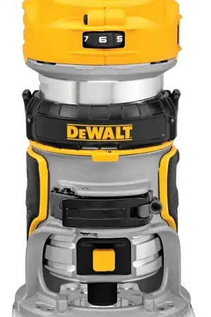 Mega Sale DEWALT DCW600B Router, 20 V, 5 Ah, 25,500 rpm Load, Includes: Fixed Base, Instruction Manual, Router Motor, Wrench