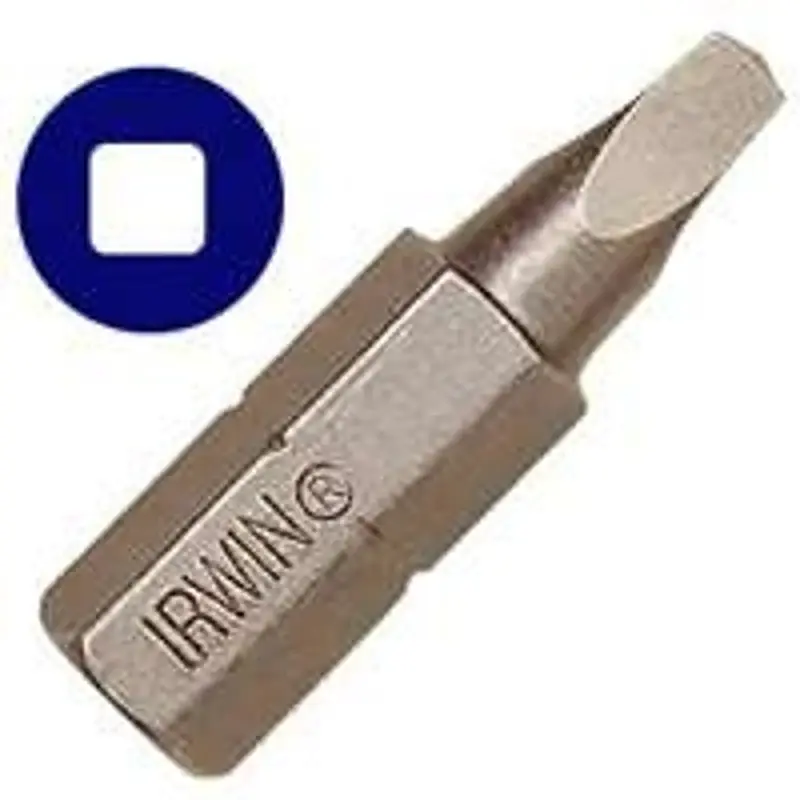 Instant Buy Irwin 3512072C Insert Bit, #3 Drive, Square Recess Drive, 1/4 in Shank, Hex Shank, 1 in L, S2 Steel