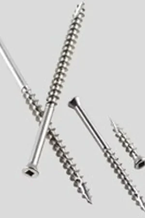 Buy Today Simpson Strong-Tie S07162FB1 Deck Screw, #7 Thread, 1-5/8 in L, Coarse Thread, Square Drive, Type 17 Point, Trim Head