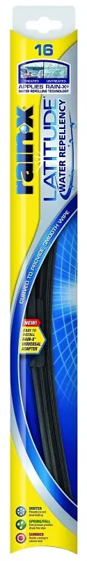Limited Offer Rain-X Latitude 5079274-2/5079274 Winter Wiper Blade, 16 in, Curved Blade, Rubber