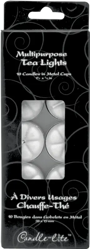 Candle-Lite 1049595 Tea Light Candle, White Candle Get Yours