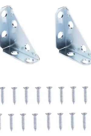 ProSource 22490ZCB-PS Corner Brace, 2 in L, 2 in W, 21/32 in H, Steel, Zinc-Plated, 1.5 mm Thick Material Buy Today