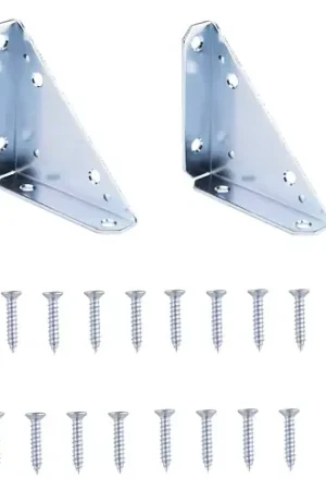 Popular ProSource 22492ZCB-PS Corner Brace, 4 in L, 4 in W, 5/16 in H, Steel, Zinc-Plated, 2.5 mm Thick Material