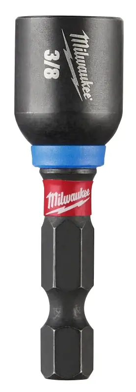 Deal Milwaukee 49-66-4505 Nut Driver, 3/8 in Drive, 1-7/8 in OAL, 1/4 in L Shank, Magnetic