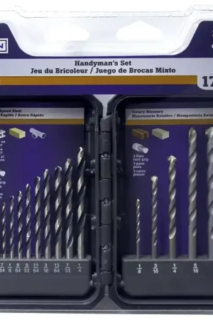 Limited Offer Vulcan 871060OR Drill Bit Set, 17-Piece, High-Speed Steel, Sandblasted