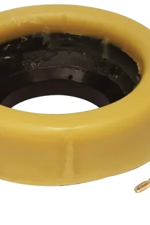 Best Price Keeney K836-3 Toilet Wax Gasket, Brass/Fiber, Honey Yellow, For: 3 in or 4 in Waste Lines