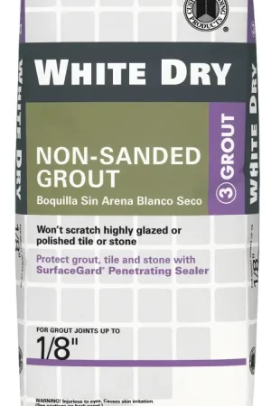 Bargain Custom WDG25 Non-Sanded Grout, White, 25 lb Bag