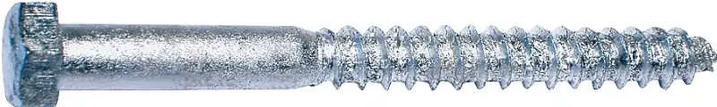 Midwest Fastener 05570 Lag Screw, 5/16-9 Thread, 3 in OAL, 2 Grade, Galvanized Steel, SAE Measuring Certified