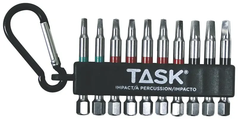 Exclusive Offer Task T67920 Carabiner Clip Set, 10-Piece, Steel, Includes: (2) #1, (5) #2, (3) #3 Robertson Impact Carabiner Clips