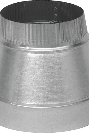 Imperial GV0808-A Short Duct Reducer, 6 in L, 30 Gauge, Galvanized Steel Super Sale