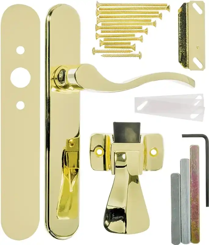 Wright Products VBG115PB Door Lever Lockset, Brass, 3/4 to 2 in Thick Door Super Sale