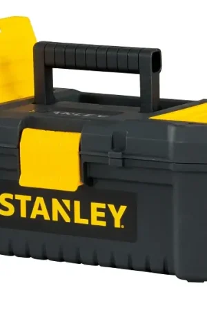 Best Choice STANLEY Essential Series STST13331 Tool Box, 213.6 cu-in, Polypropylene, Black/Yellow