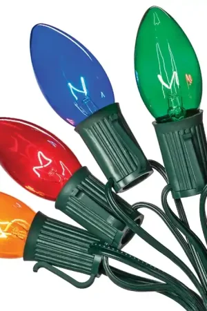 Hometown Holidays 03320/U00Z142B Light Set, Christmas, 120 V, 175 W, 25-Lamp, C9 Lamp, Transparent Multi Lamp Hot Deal