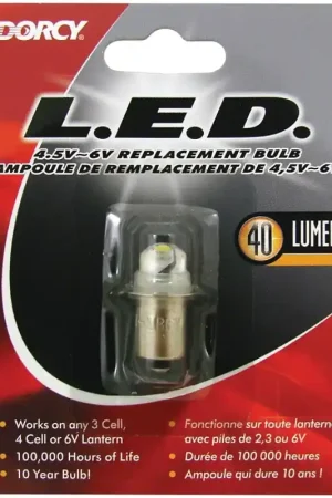 Time-Limited Dorcy 41-1644 Replacement Bulb, LED Lamp, 40 Lumens, 100,000 hr Average Life