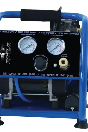 Eagle Silent Series EA-2000 Portable Air Compressor, Tool Only, 1 gal Tank, 0.75 hp, 115 V, 125 psi Pressure, 1-Stage Premium