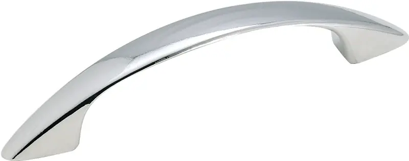 Amerock 1875359 Cabinet Pull, 4-1/16 in L Handle, 3/4 in H Handle, 3/4 in Projection, Zinc, Polished Chrome, 10/PK Express Delivery