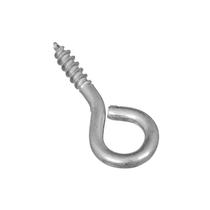 Affordable National Hardware N118-927 Screw Eye, #112, 0.105 in Dia Wire, 0.44 in L Thread, 1.12 in OAL, 10 lb Working Load, Steel